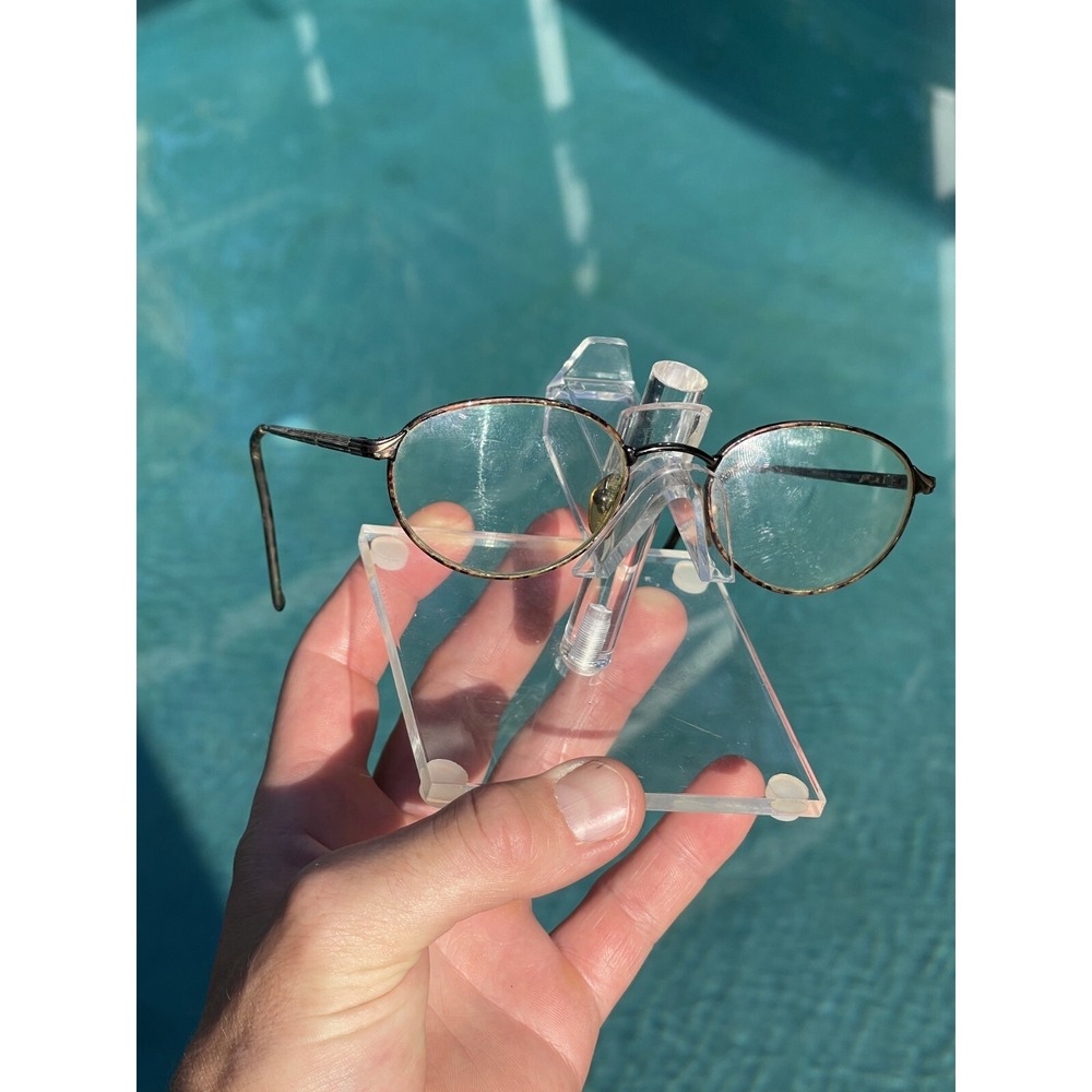 Vintage Bandolino Taylor Cafefall Men's Brown Metal Frame Only Eyeglasses 140